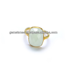 Chalcedony anillo de joyería de compromiso de plata anillo